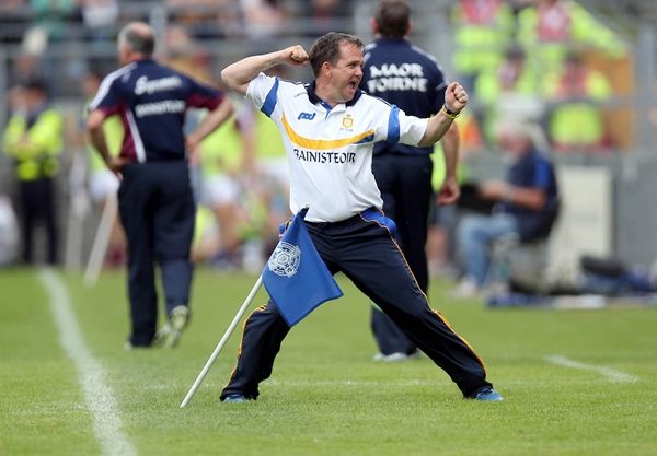 Davy Fitzgerald celebrates his side's goal 28/7/2013