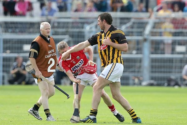 Lorcan McLoughlin and Michael Fennelly get involved off the ball 28/7/2013