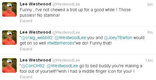 Westwood tweets 3