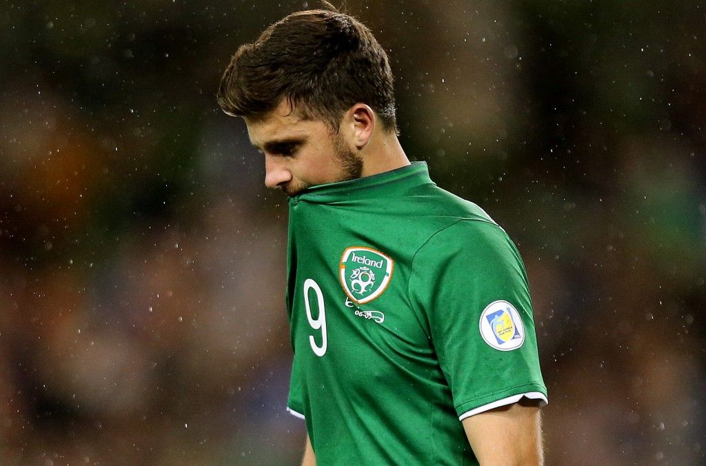Shane Long dejected after the game 6/9/2013