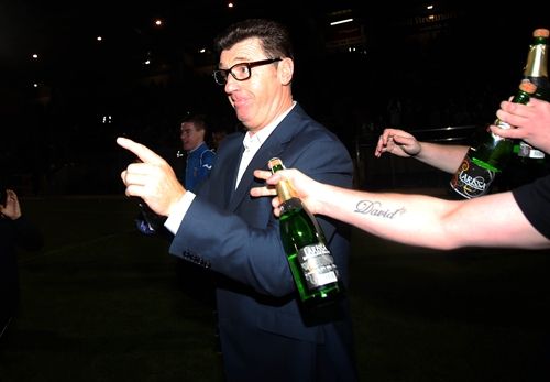 Roddy Collins celebrates at the end of the game 27/9/2013