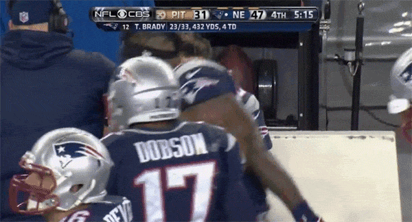 Brady high five
