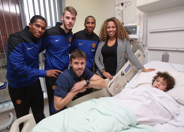 Manchester United FC Players Visit Local Hospital