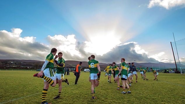Kerry players warm down after the game 12/1/2014
