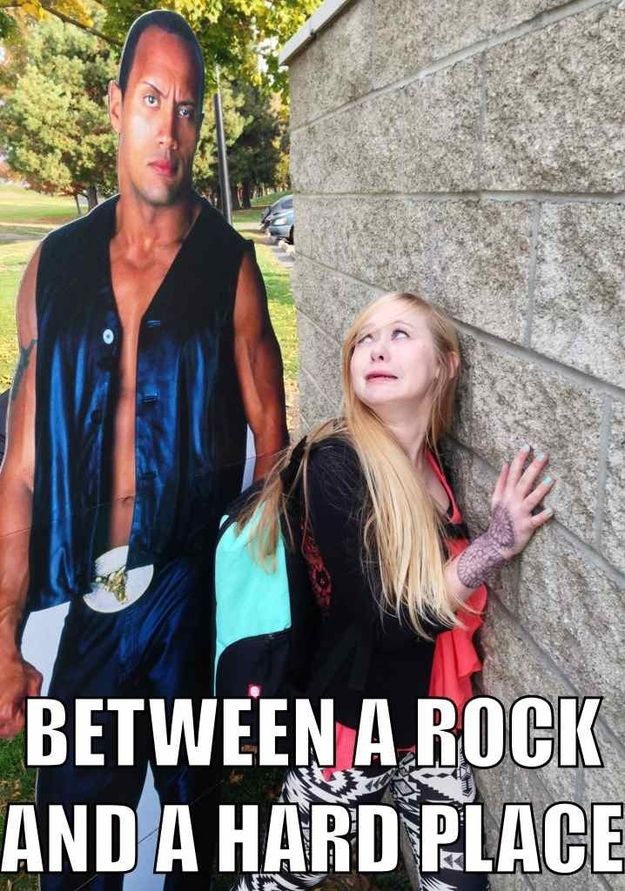 Pin by 𝓗𝓪𝓵𝓵𝓮 on Name puns  Celebrity memes, The rock dwayne johnson,  Celebrity puns