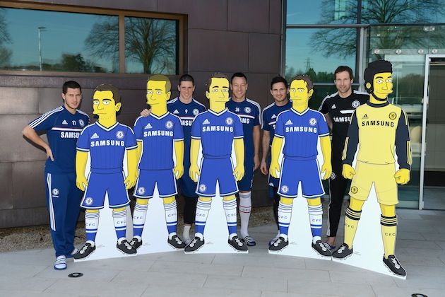 Soccer - Chelsea FC and the Simpsons - Cobham Training Ground