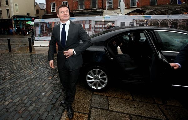 Brian O'Driscoll arrives at the Mansion House 22/3/2014