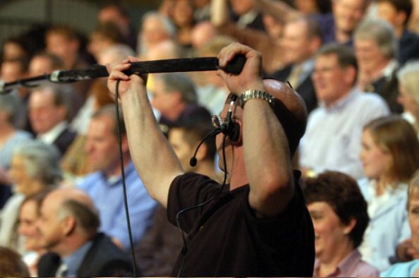 BBC Sound man during Question Time