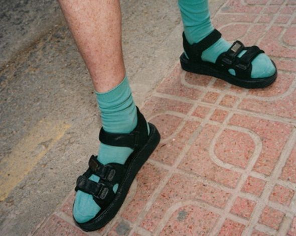 Socks and sandals Ibiza 2001
