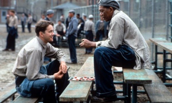 Tim Robbins And Morgan Freeman In 'The Shawshank Redemption'