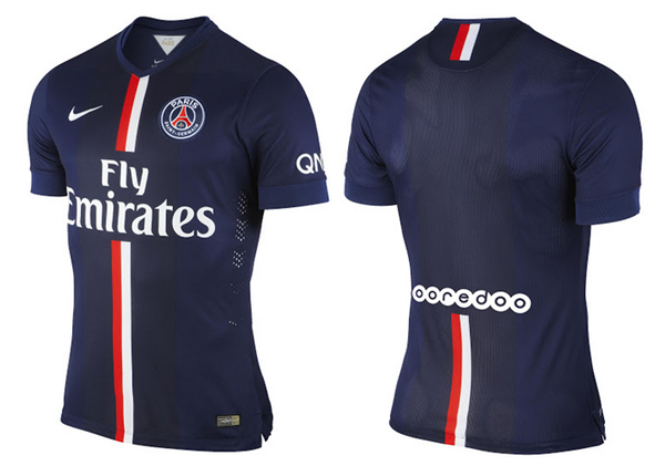 psg jersey front and back