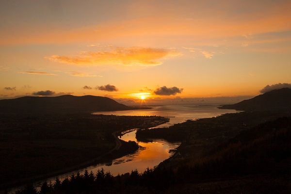 Sunrise over Carlingford Lough from Flagstaff