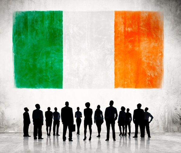 Ireland flag people