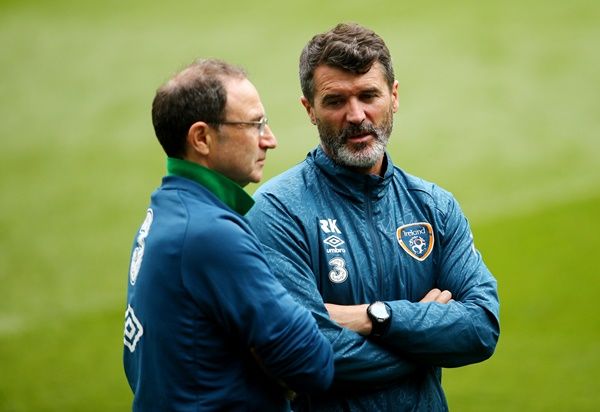 Republic of Ireland Squad Training, Aviva Stadium, Dublin 3/6/2015 Manager Martin O'Neill and assistant manager Roy Keane Mandatory Credit ©INPHO/Cathal Noonan