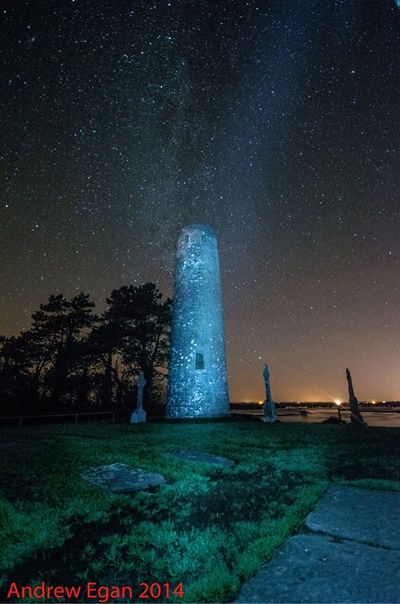 Stars at ORourkes Tower Clonmacnoise