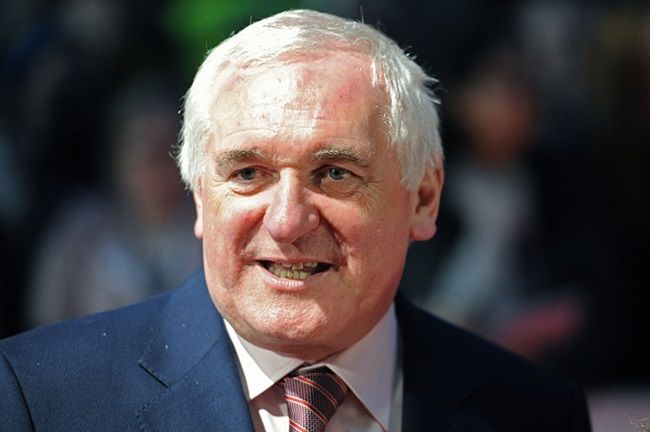 LONDON, ENGLAND - OCTOBER 06: Bertie Ahern attends the World Premiere of "Love, Rosie" at Odeon West End on October 6, 2014 in London, England. (Photo by Dave J Hogan/Getty Images)