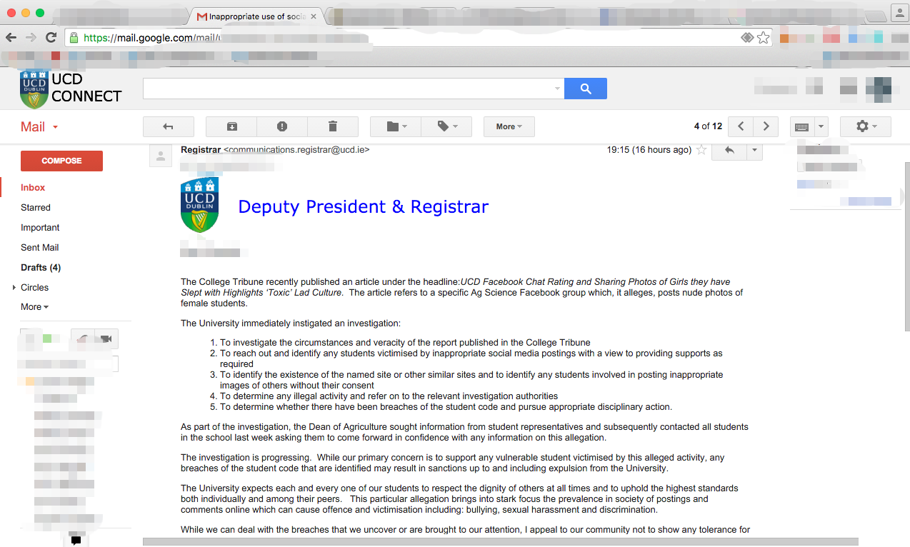 UCD email