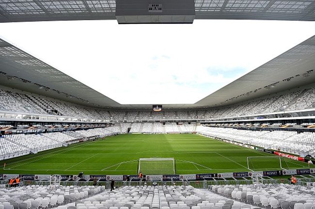 BORDEAUX, FRANCE - SEPTEMBER 17: (THE SUN OUT, THE SUN ON SUNDAY OUT) General view of Nouveau Stade de Bordeaux before the UEFA Europa League match between FC Girondins de Bordeaux and Liverpool FC on September 17, 2015 in Bordeaux, France. (Photo by John Powell/Liverpool FC via Getty Images)
