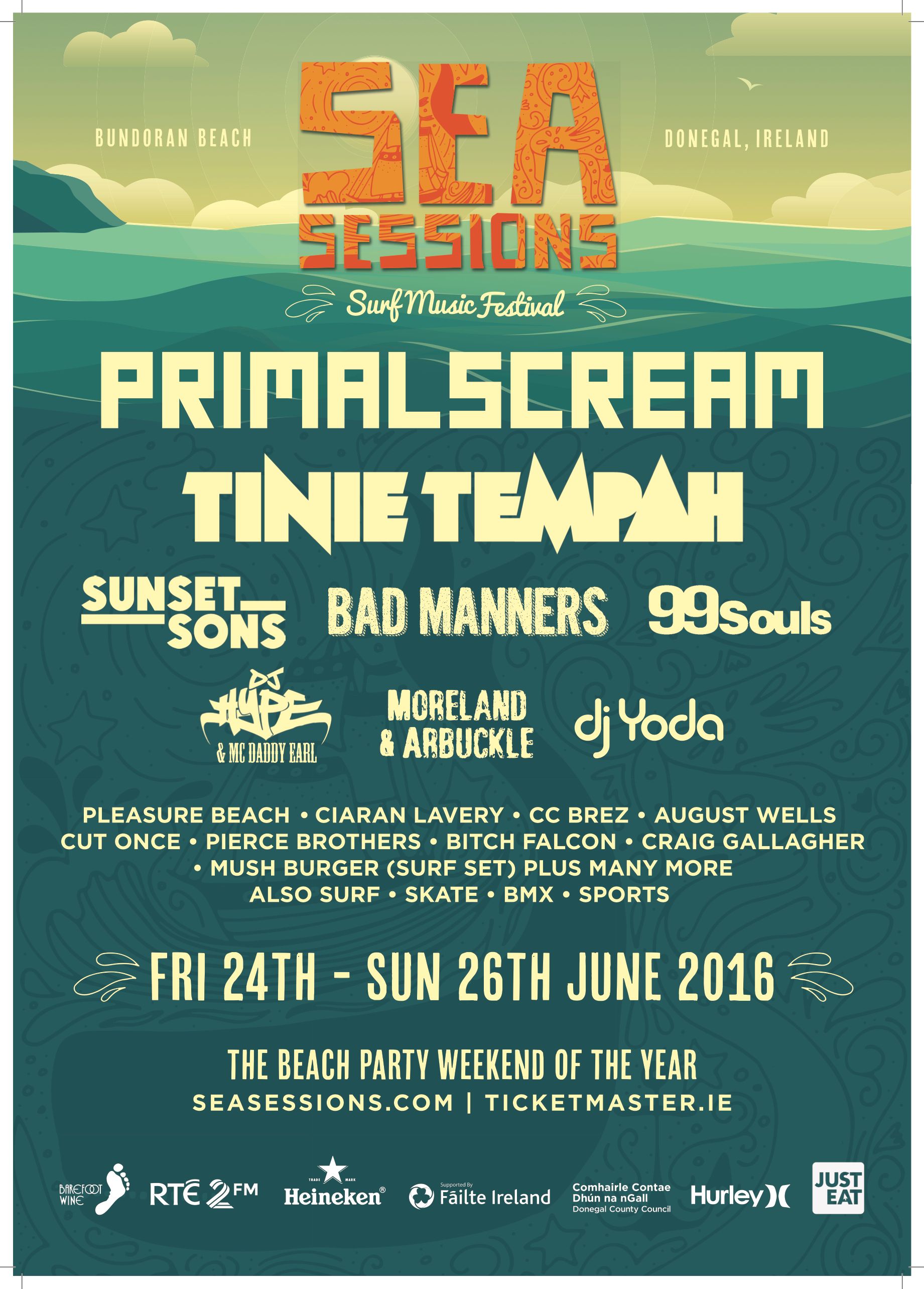 Sea Sessions Line Up Poster Feb 15