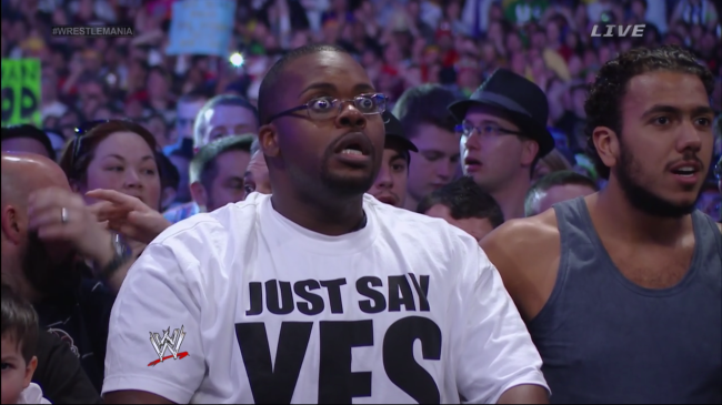 Shocked Undertaker fan