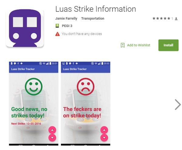 Luas app