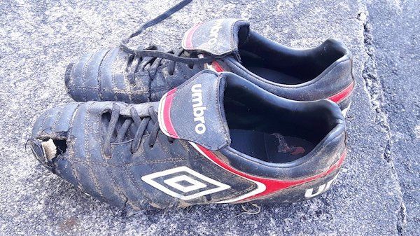 PICS: Clare man puts old football boots 