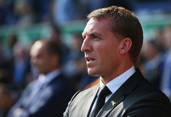 LIVERPOOL, ENGLAND - OCTOBER 04: Brendan Rodgers manager of Liverpool looks on during the Barclays Premier League match between Everton and Liverpool at Goodison Park on October 4, 2015 in Liverpool, England. (Photo by Alex Livesey/Getty Images)