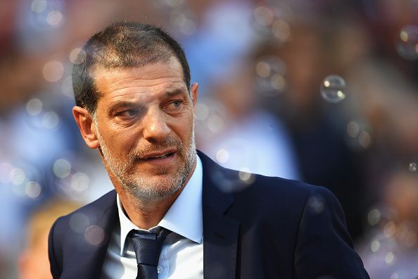 LONDON, ENGLAND - AUGUST 21: Manager of West Ham United, Slaven Bilic looks on as bubbles are blown during the Premier League match between West Ham United and AFC Bournemouth at London Stadium on August 21, 2016 in London, England. (Photo by Mike Hewitt/Getty Images)
