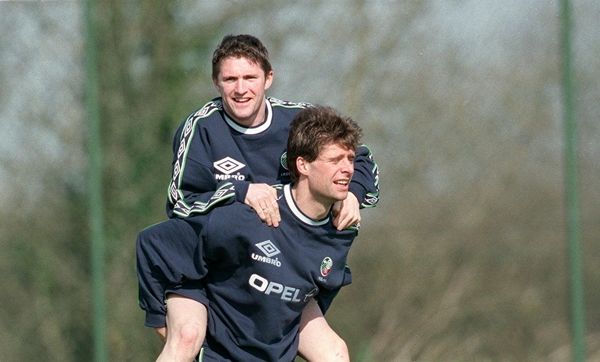 Robbie Keane and Niall Quinn 23/3/1999