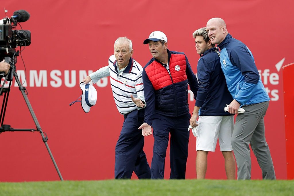 during the 2016 Ryder Cup Celebrity Matches at Hazeltine National Golf Club on September 27, 2016 in Chaska, Minnesota.