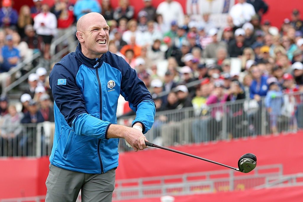 during the 2016 Ryder Cup Celebrity Matches at Hazeltine National Golf Club on September 27, 2016 in Chaska, Minnesota.