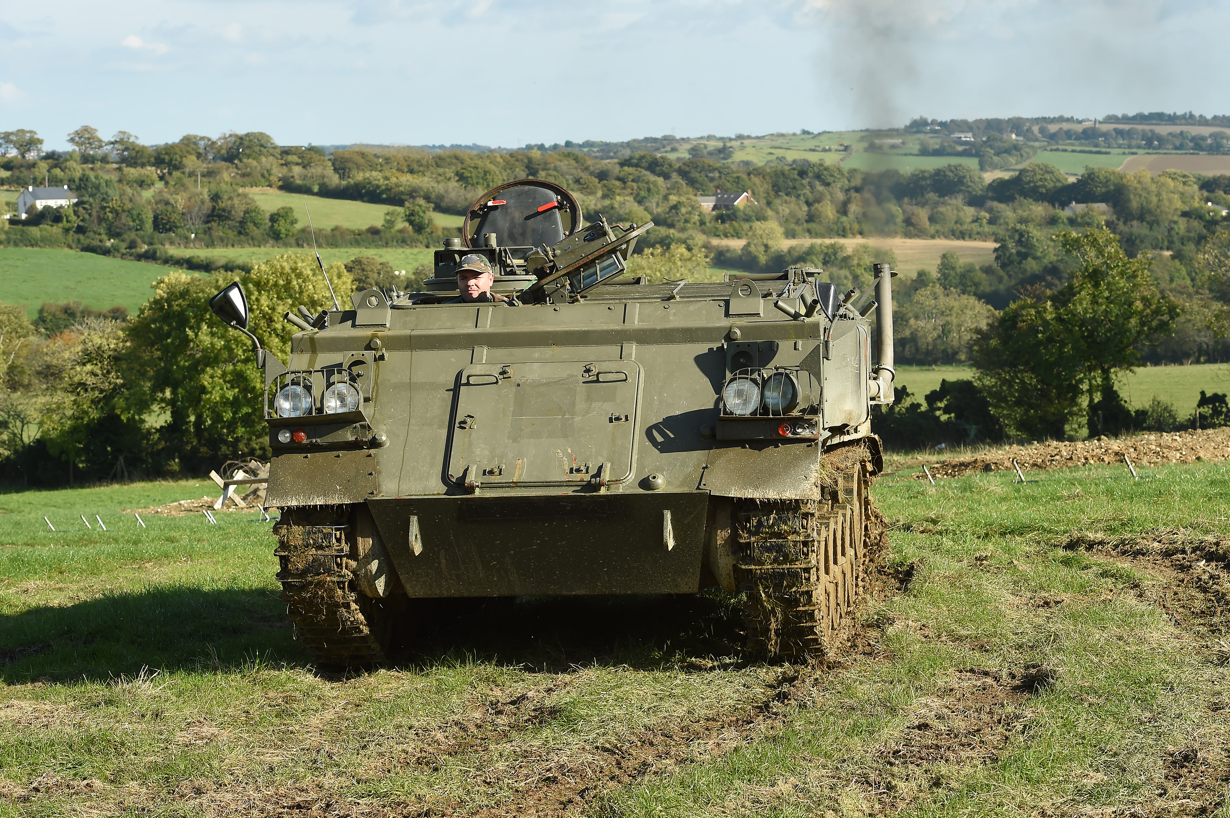 Colm Brereton in the FV432 is the armoured personnel carrier
