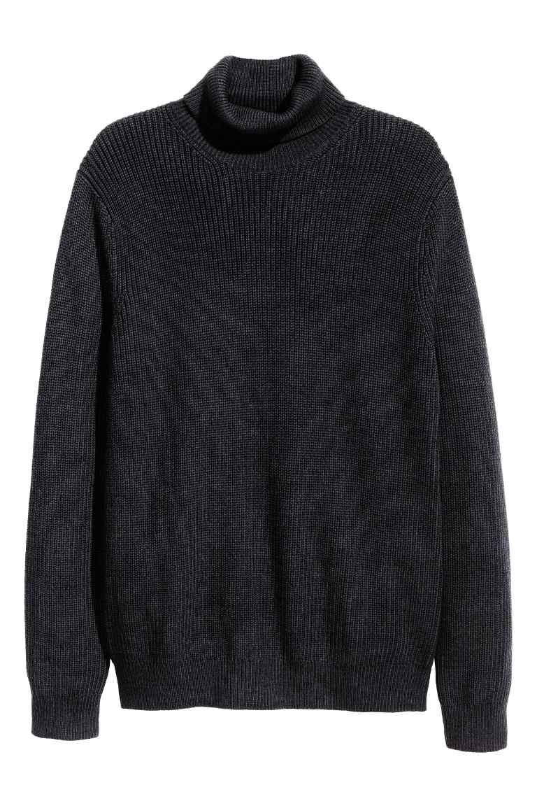 Knitted polo-neck , 29.99