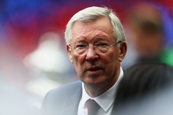 LONDON, ENGLAND - MAY 21: Sir Alex Ferguson looks on during The Emirates FA Cup Final match between Manchester United and Crystal Palace at Wembley Stadium on May 21, 2016 in London, England. (Photo by Paul Gilham/Getty Images)