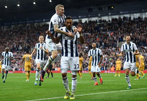 during the Premier League match between West Bromwich Albion and Tottenham Hotspur at The Hawthorns on October 15, 2016 in West Bromwich, England.
