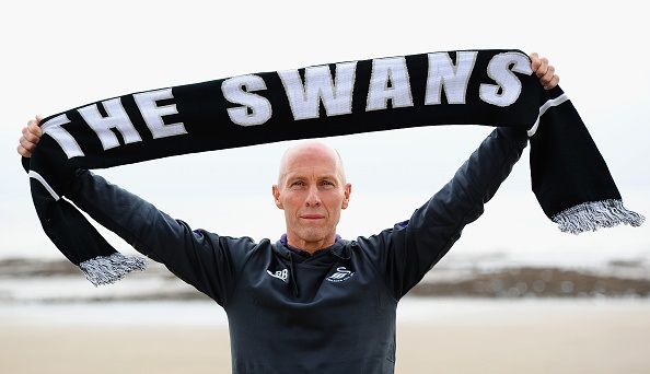 SWANSEA, UNITED KINGDOM - OCTOBER 7: during the unveiling of New Swansea City Manager Bob Bradley at the Marriott Hotel on October 7, 2016 in Swansea, Wales. (Photo by Harry Trump/Getty Images)