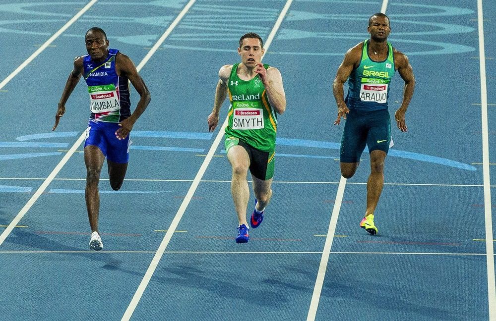 2016 Paralympic Games, Rio de Janeiro, Brazil 8/9/2016 Men's T13 100m Heat Ireland's Jason Smyth wins his heat Mandatory Credit ©INPHO/Dan Behr