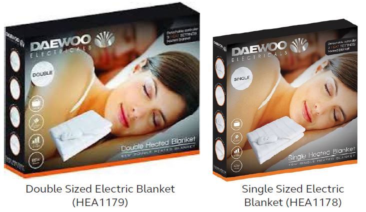 SuperValu Centra electric blanket product recall