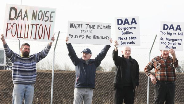 Protesters against new Dublin Airport runway 