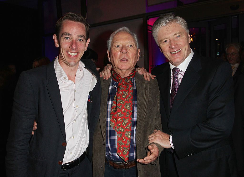 Former Late Late Show hosts Ryan Tubridy, Gay Byrne and Pat Kenny