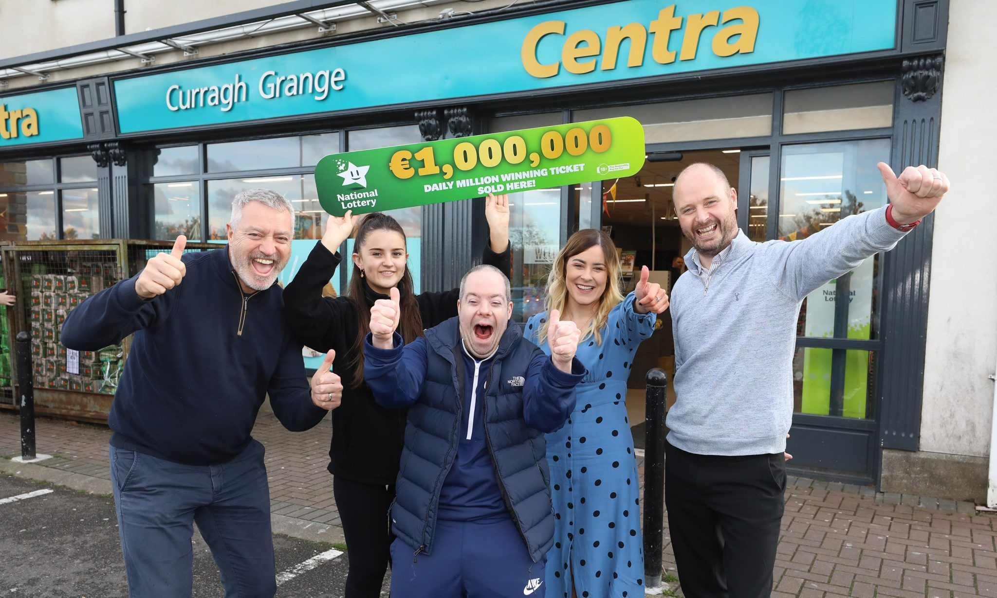 winning Lotto ticket sold at Centra Newbridge