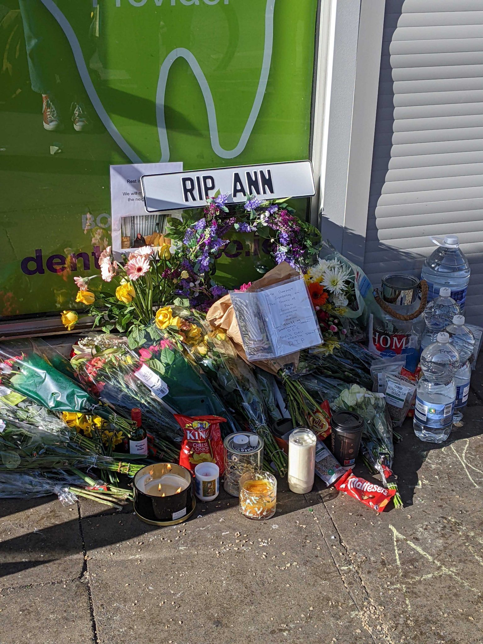 Tributes to Ann in Dublin